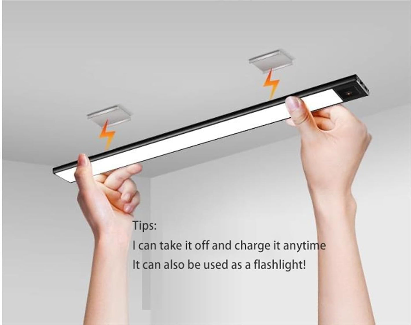 LED Sensor Under Cabinet Light, Wireless Night Light Bar Stick