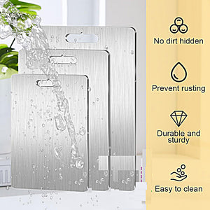 Titanium Cutting Boards - 100% Pure Titanium Cutting Boards for Kitchen-Large