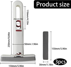Portable water-absorbing mini mop