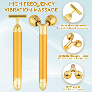 3D Facial Roller Massager, Y-Shaped Facial Massager