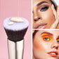 Natural colorful pink cute 12-pc makeup brush set