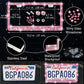 27 PCs Pink Bling Car Accessories Set