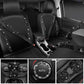 PU Leather Diamond Bling Seat Covers Full Sets 16 pcs
