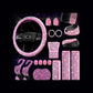 27 PCs Pink Bling Car Accessories Set