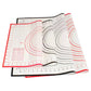 40*60cm size 0.40mm thickness Cooking Tools Tableware Baking Pan Gadgets Pastry Kitchen Accessories Silicone dough Mat