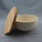 Hot Selling Eco-Friendly Bamboo Fiber White Blue Green Round Vegetable Salad Bowl Set ,Kitchen Mixing Bamboo Bowl set