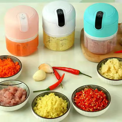 Electronic Portable USB Mini Food Processor Kitchen Gadgets Garlic Press Electric Garlic Chopper