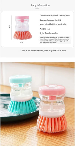 Liquid Dish Scrubber washing brush Household Multi-functional Cleaning Brush
