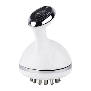 Handheld intelligent 4 in 1 EMS red light vibration heating scraping anti cellulite dredging meridian massage device