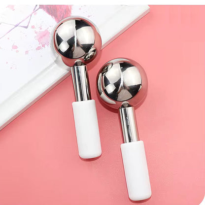 Skin care cooling cold Facial Massage Roller Cryo Sticks 304 Stainless Steel Face Freeze ice globes with box