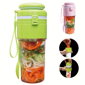 Portable Vegetable And Salad Slicer Cup on the Go