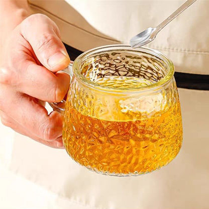 Transparent Mug-Cartoon Bear lid Tea, Coffee or any Favorite drink Mug